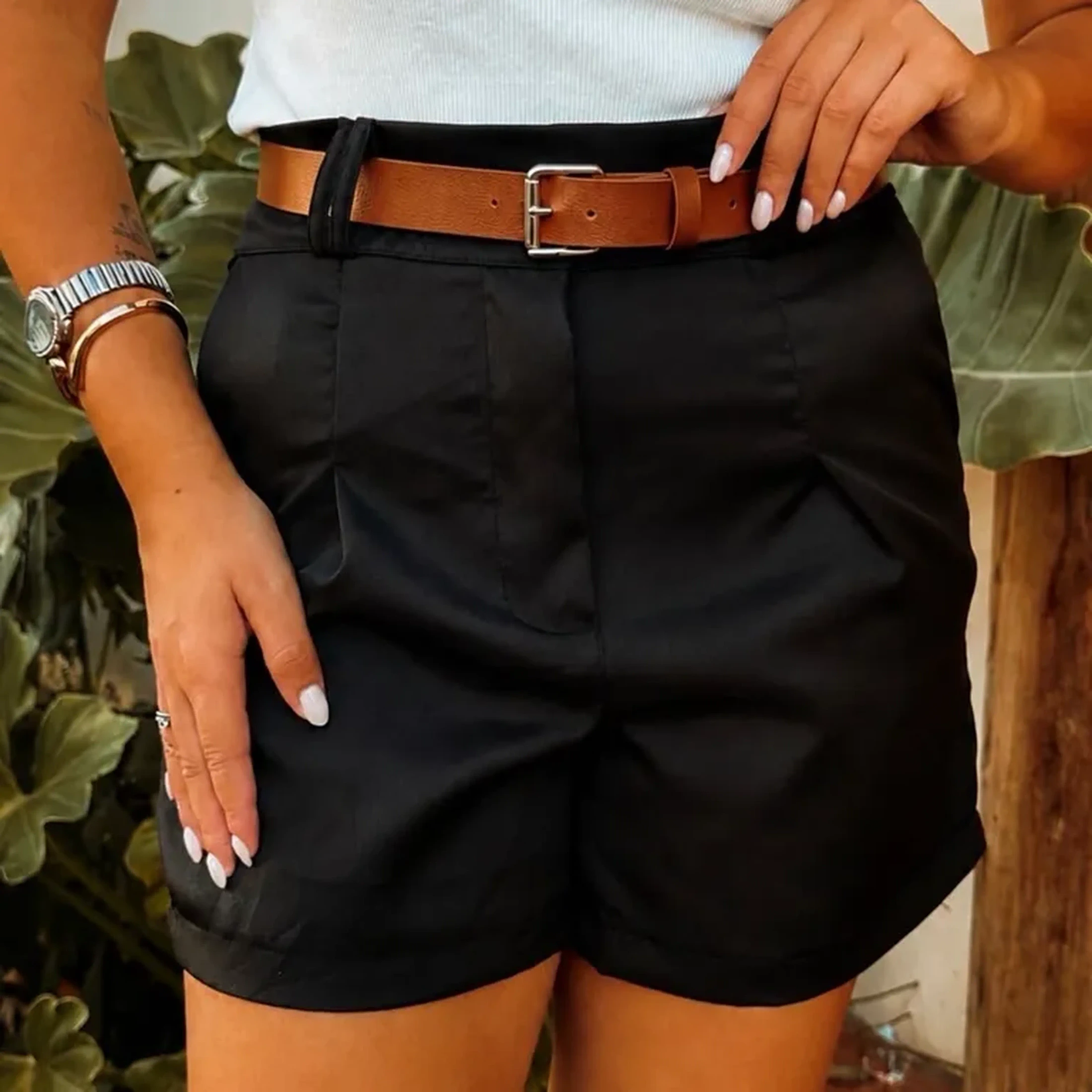 Shorts Alfaiataria + Cinto